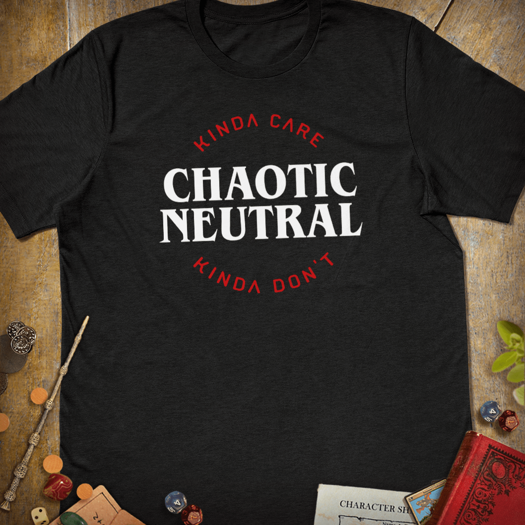 Chaotic Neutral T-Shirt - Cardtisan - T-Shirt - Dark - S - casual wear - dnd