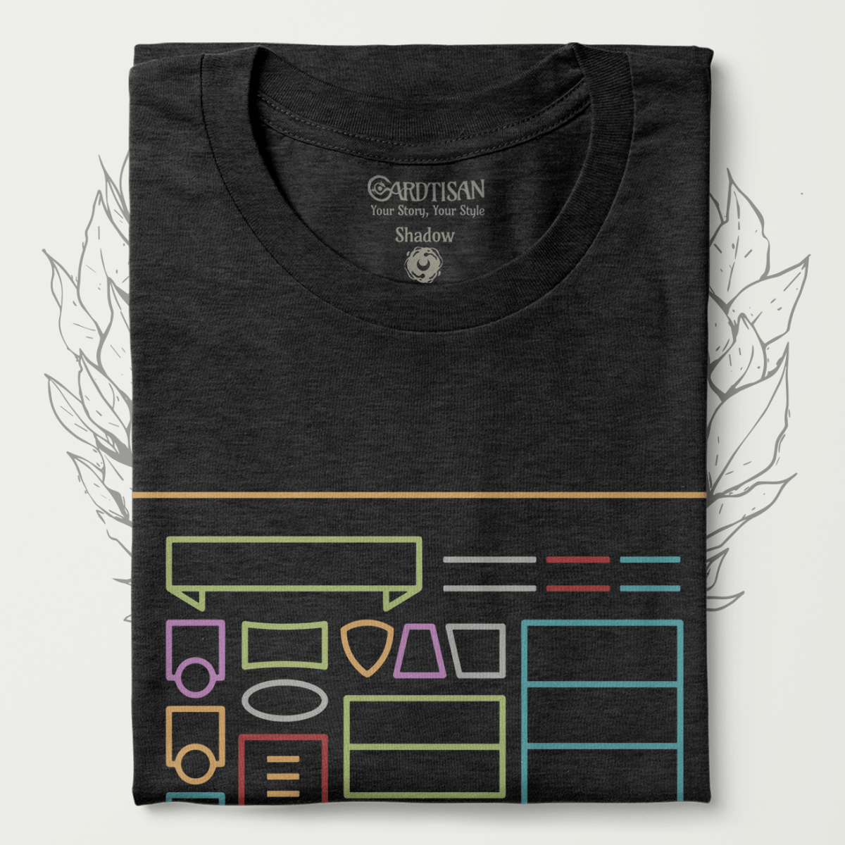 Character Sheet T-Shirt - Cardtisan - T-Shirt - Abyssal - S - casual wear - dnd