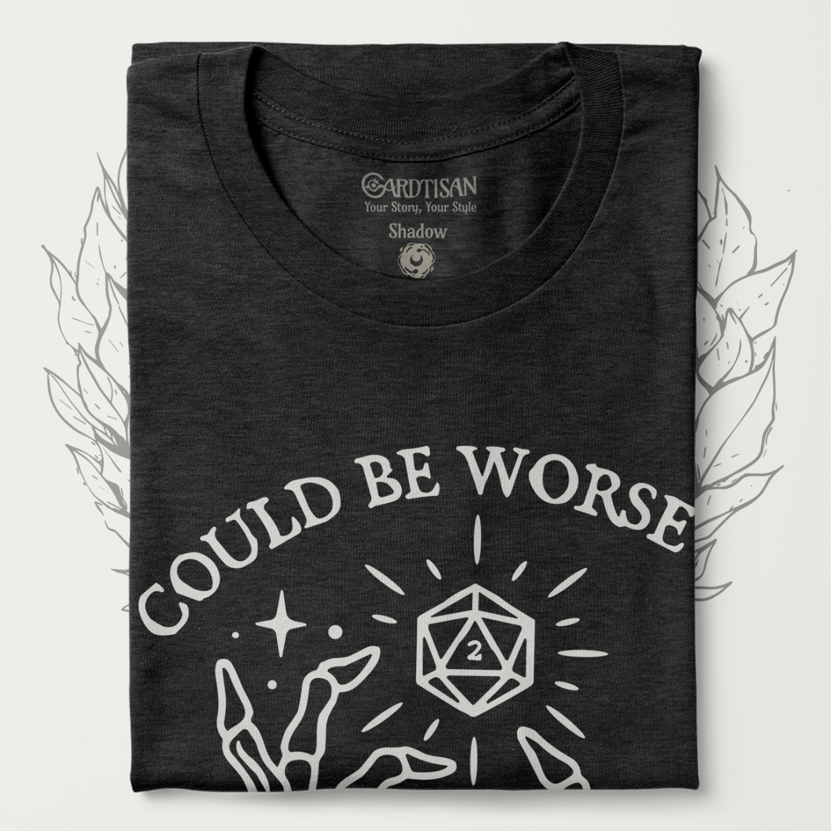 Could Be Worse T-Shirt - Cardtisan - T-Shirt - Shadow - S - casual wear - dice