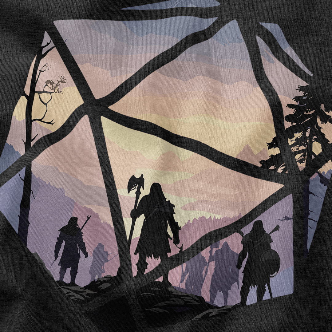 D20 Adventure T-Shirt - Cardtisan - T-Shirt - Abyssal - S - casual wear - dice