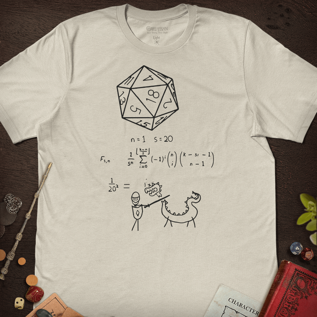Dice Formula T-Shirt - Cardtisan - T-Shirt - Light - S - casual wear - dice