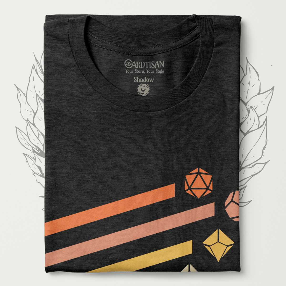 Dice Spectrum T-Shirt - Cardtisan - T-Shirt - Shadow - S - casual wear - dnd