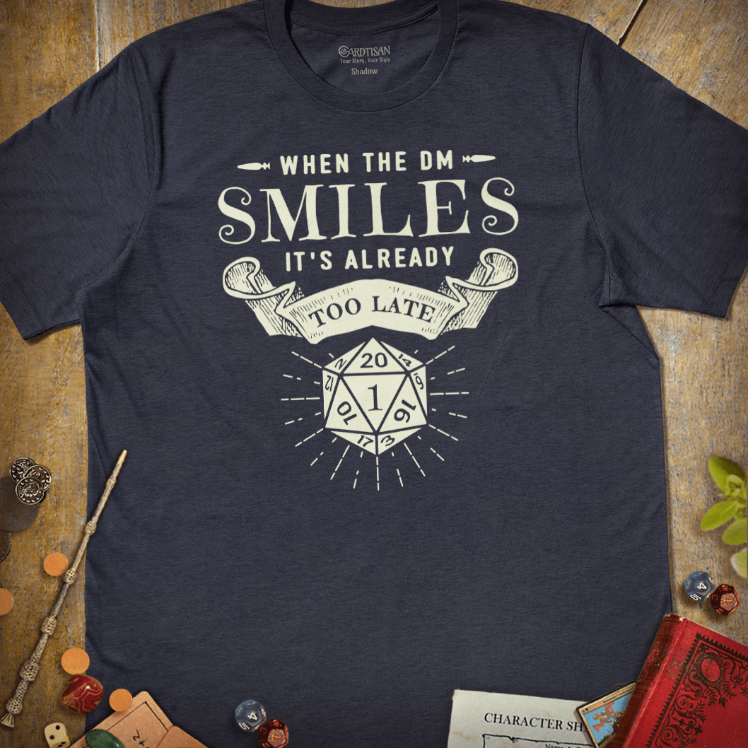 DM Smile T-Shirt - Cardtisan - T-Shirt - Abyssal - S - casual wear - dm