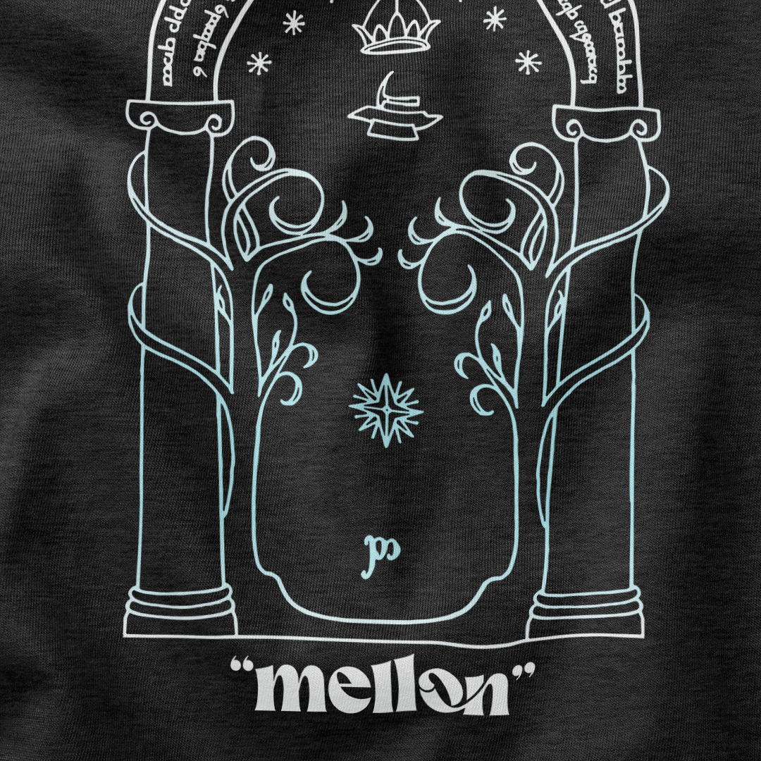 Doors of Durin T-Shirt - Cardtisan - T-Shirt - Abyssal - S - casual wear - everyday style