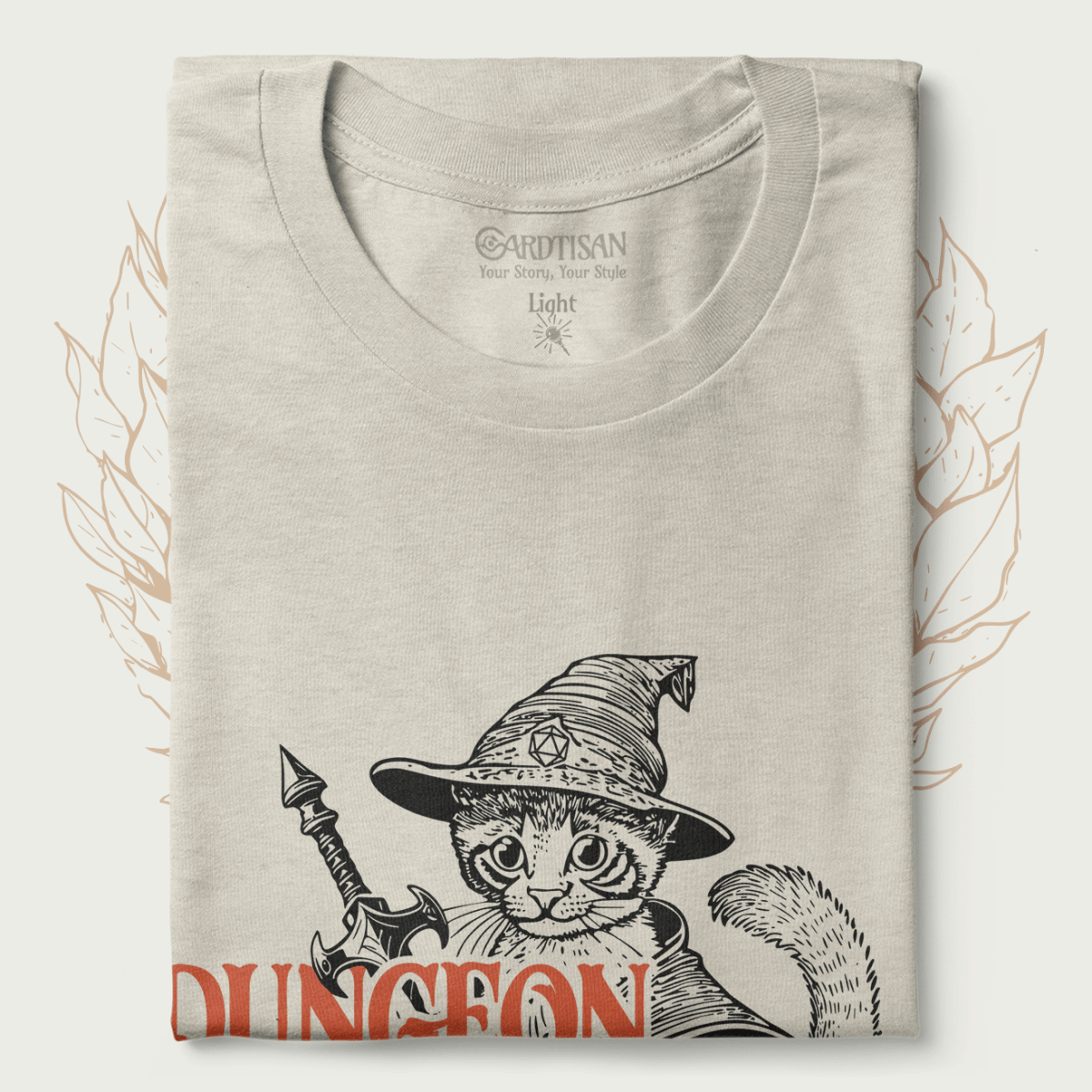 Dungeon Meowster T-Shirt - Cardtisan - T-Shirt - Light - S - casual wear - dm