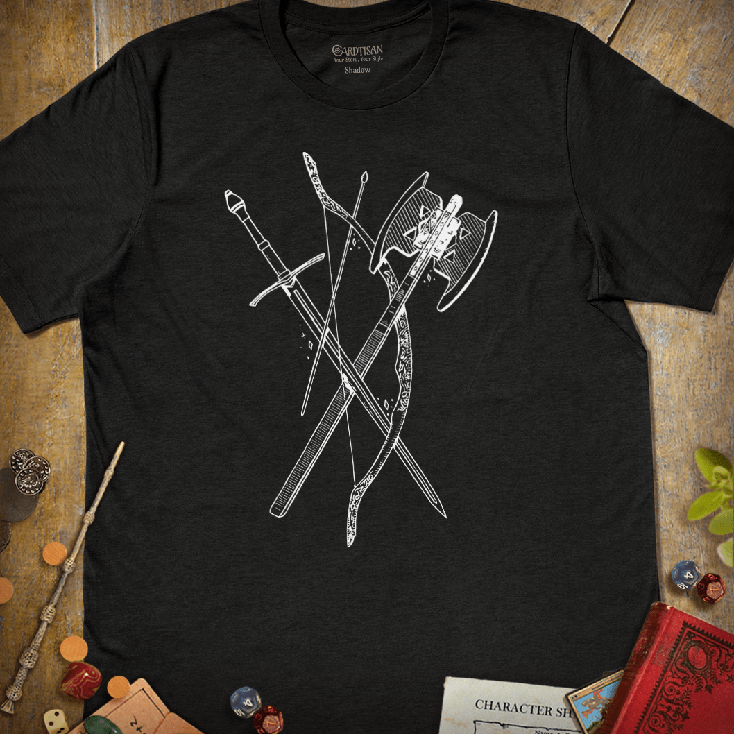 Elf, Dwarf, Ranger T-Shirt - Cardtisan - T-Shirt - Dark - S - casual wear - everyday style