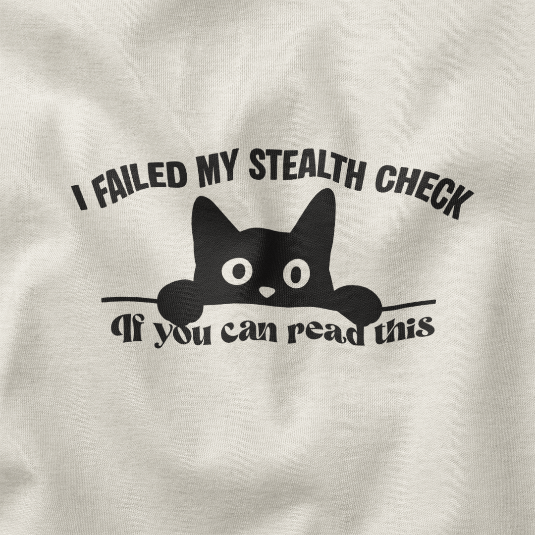 Failed Stealth Check T-Shirt - Cardtisan - T-Shirt - Berry - S - casual wear - dnd
