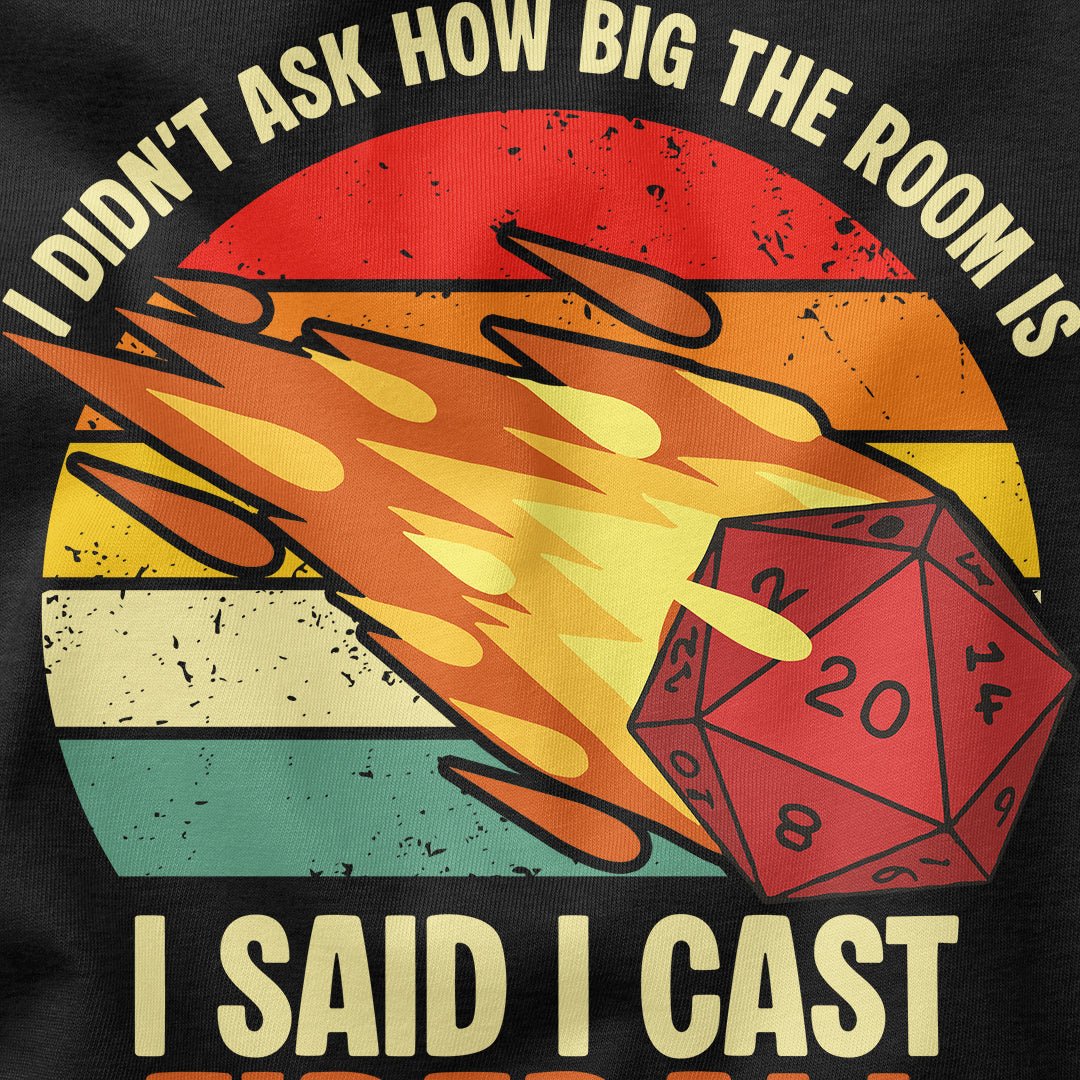 I Cast Fireball T-Shirt - Cardtisan - T-Shirt - Shadow - S - casual wear - dnd