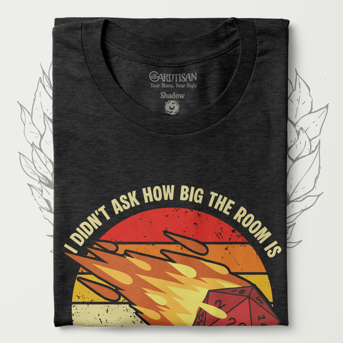 I Cast Fireball T-Shirt - Cardtisan - T-Shirt - Shadow - S - casual wear - dnd