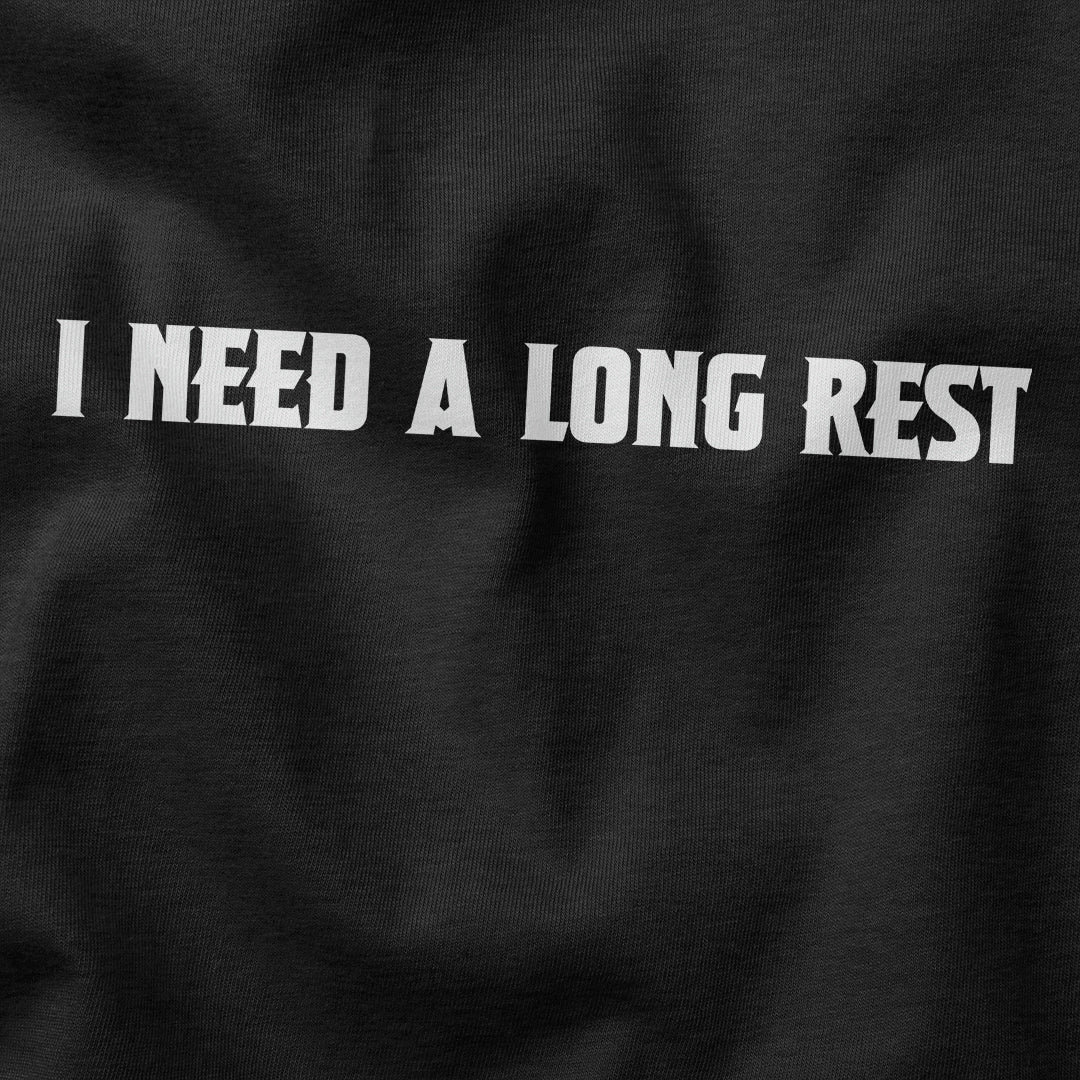 I need a long rest T-Shirt - Cardtisan - T-Shirt - Shadow - S - casual wear - dnd