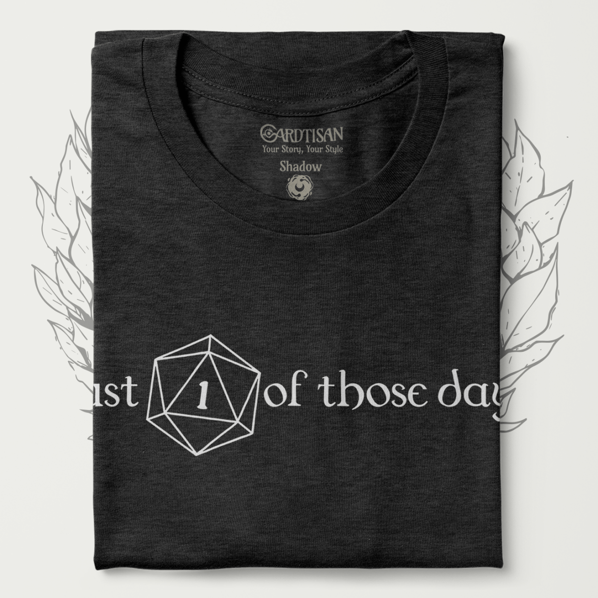 Low Roll Day T-Shirt - Cardtisan - T-Shirt - Abyssal - S - casual wear - dnd