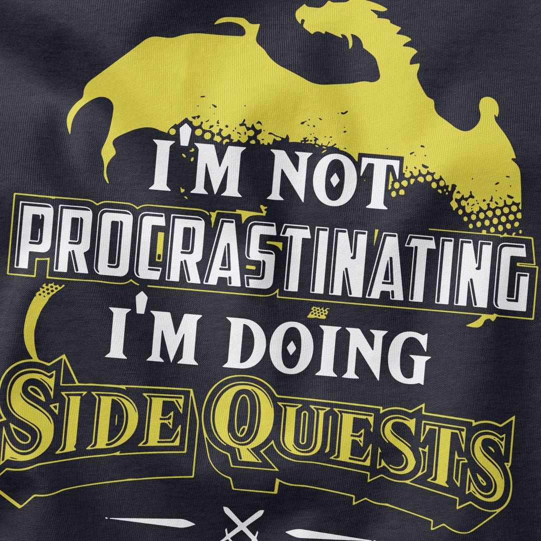 Not Lazy, Side Quest T-Shirt - Cardtisan - T-Shirt - Abyssal - S - casual wear - dnd