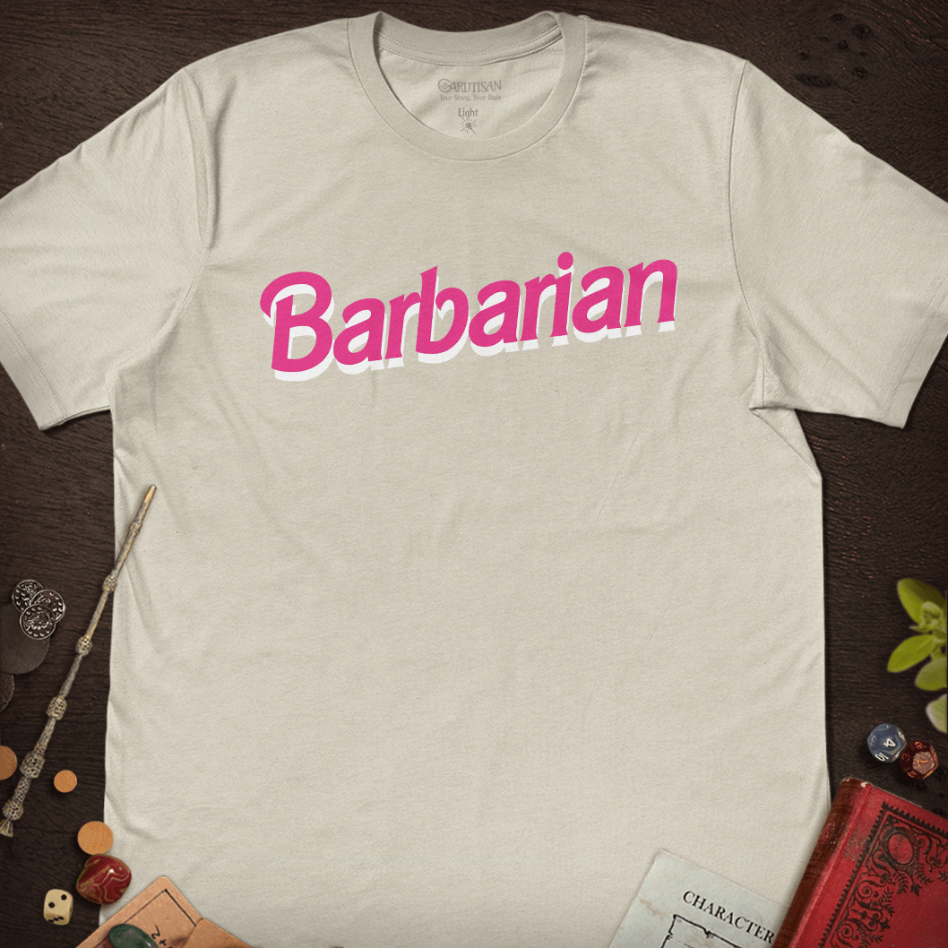 Pink Rage Barbarian T-Shirt - Cardtisan - T-Shirt - Light - S - barbarian - casual wear