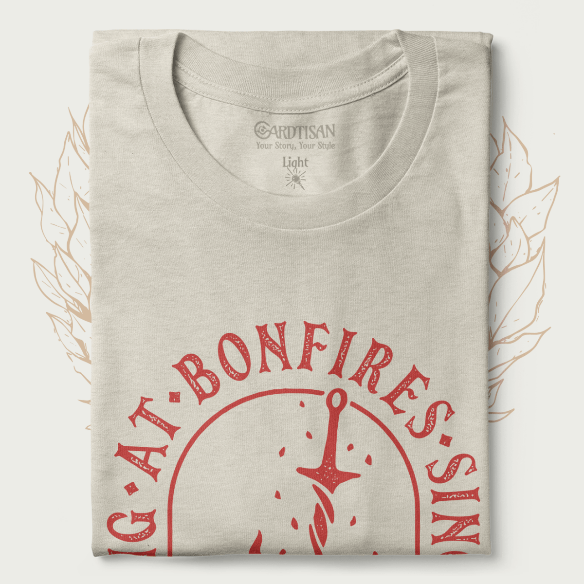 Resting at Bonfire T-Shirt - Cardtisan - T-Shirt - Abyssal - S - casual wear - everyday style