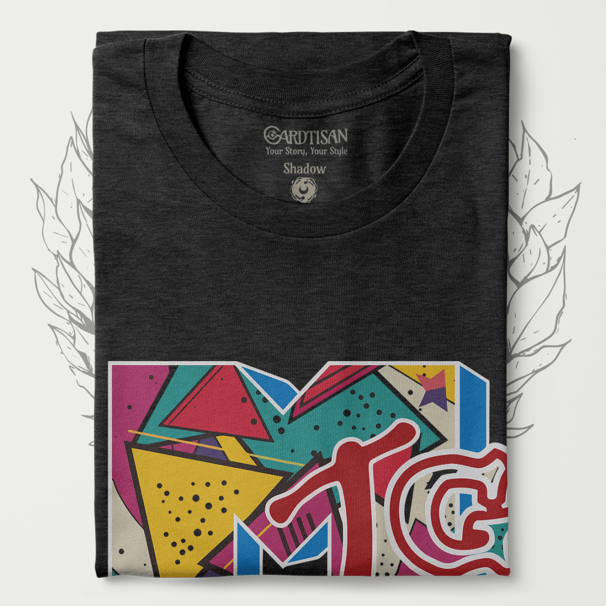 Retro Magic 90's T-Shirt - Cardtisan - T-Shirt - Shadow - S - casual wear - everyday style