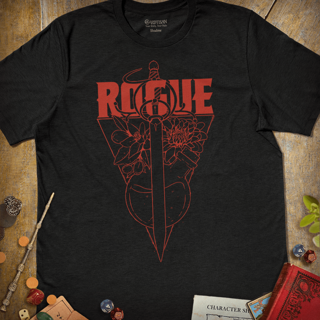 Rogue Class T-Shirt - Cardtisan - T-Shirt - Dark - S - casual wear - dnd