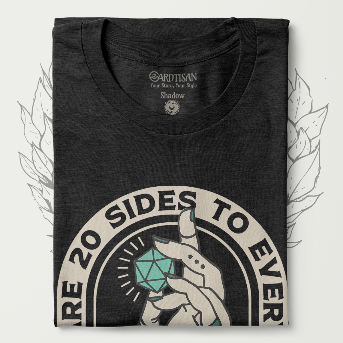 Sides to Every Story T-Shirt - Cardtisan - T-Shirt - Light - S - casual wear - dice