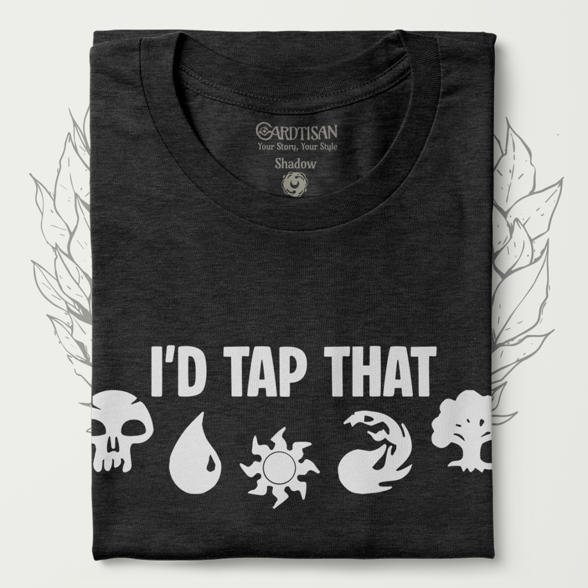 Tap That T-Shirt - Cardtisan - T-Shirt - Shadow - S - casual wear - everyday style