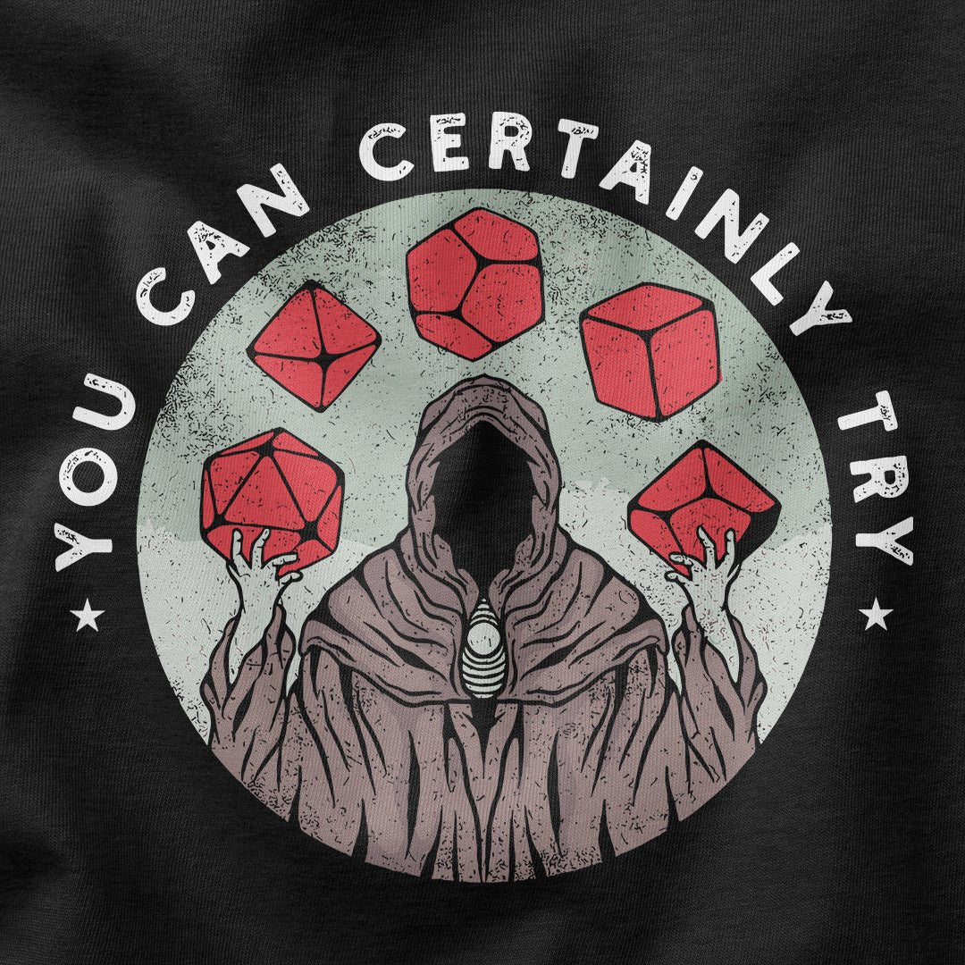 You Can Try T-Shirt - Cardtisan - T-Shirt - Shadow - S - casual wear - dm