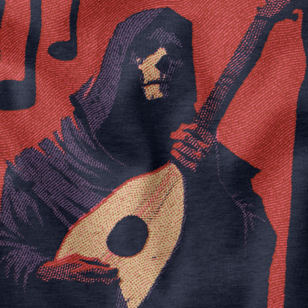 1 Lute Left T-Shirt - Cardtisan - T-Shirt - Black - S - casual wear - dnd