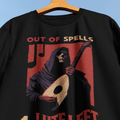 1 Lute Left T-Shirt - Cardtisan - T-Shirt - Black - S - casual wear - dnd