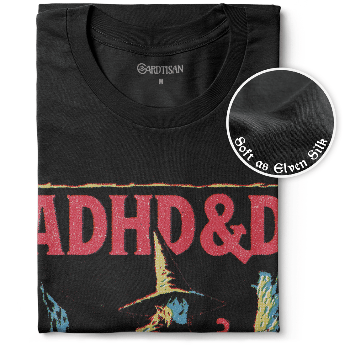 ADHD&D T-Shirt - Cardtisan - T-Shirt - Navy - S - casual wear - dnd