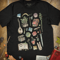 Adventurer's Bag T-Shirt - Cardtisan - T-Shirt - Dark - S - casual wear - dnd