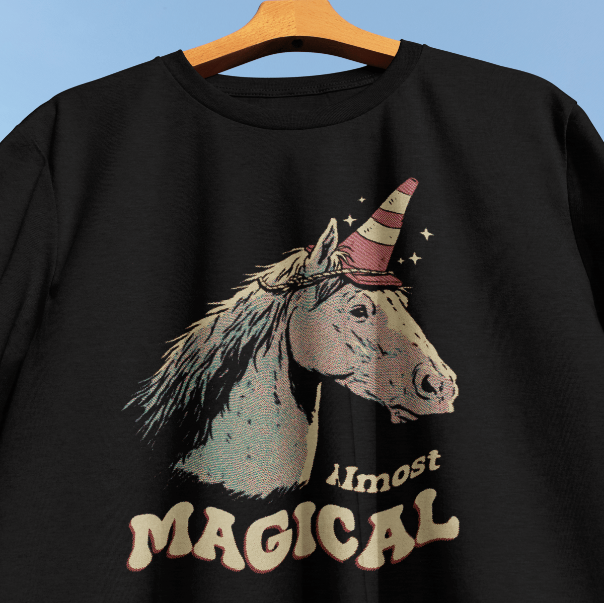 Almost Magical T-Shirt - Cardtisan - T-Shirt - Black - S - absurd-humor - chaotic-energy