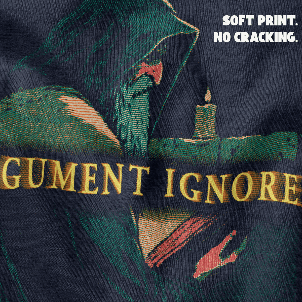 Argument Ignored T-Shirt - Cardtisan - T-Shirt - Navy - S - dark-humor - dark-tee