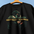 Argument Ignored T-Shirt - Cardtisan - T-Shirt - Navy - S - dark-humor - dark-tee