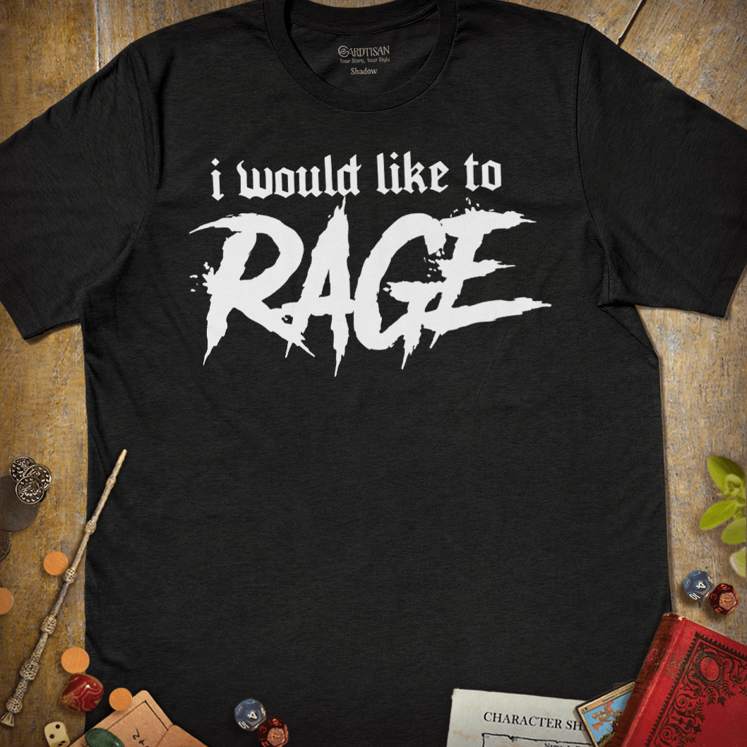 Barbarian Rage T-Shirt - Cardtisan - T-Shirt - Dark - S - casual wear - dnd