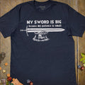 Big Sword T-Shirt - Cardtisan - T-Shirt - Navy - S - casual wear - everyday style