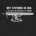 Big Sword T-Shirt - Cardtisan - T-Shirt - Navy - S - casual wear - everyday style