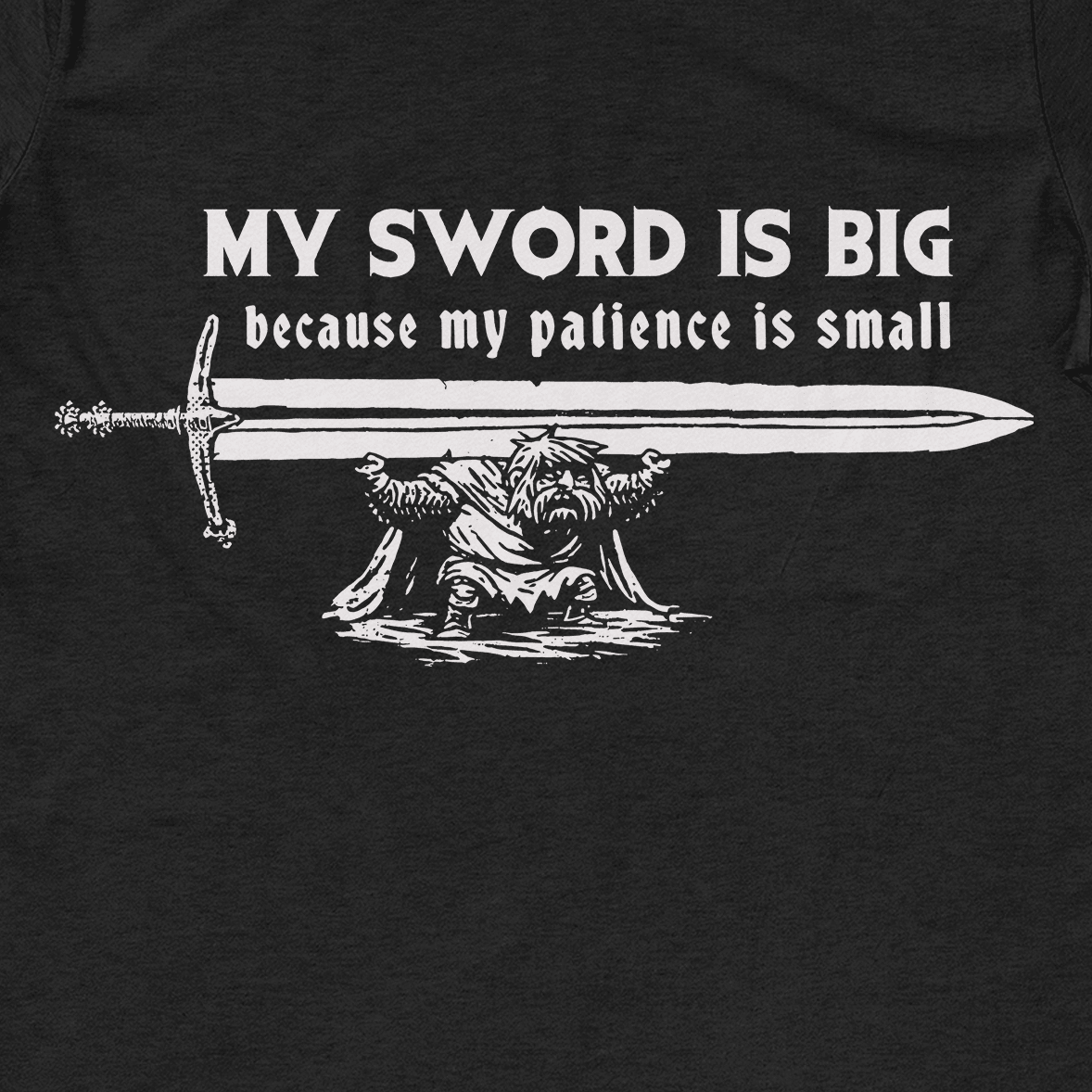 Big Sword T-Shirt - Cardtisan - T-Shirt - Navy - S - casual wear - everyday style