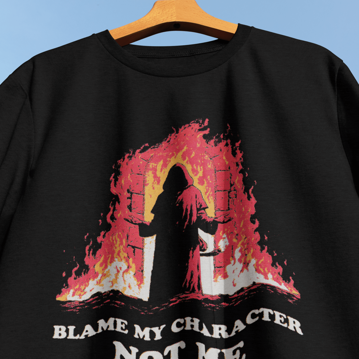 Blame My Character T-Shirt - Cardtisan - T-Shirt - Black - M - casual wear - dnd