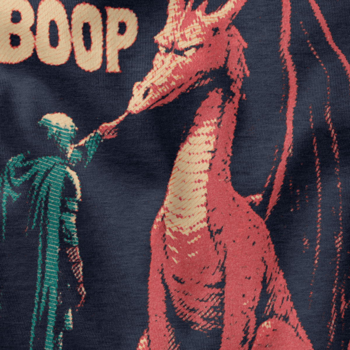 Boop the Dragon T-Shirt - Cardtisan - T-Shirt - Black - M - casual wear - everyday style