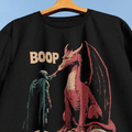 Boop the Dragon T-Shirt - Cardtisan - T-Shirt - Black - M - casual wear - everyday style