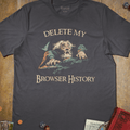 Browser History T-Shirt - Cardtisan - T-Shirt - S - Charcoal - casual wear - everyday style