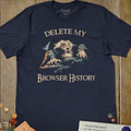 Browser History T-Shirt - Cardtisan - T-Shirt - S - Navy - casual wear - everyday style