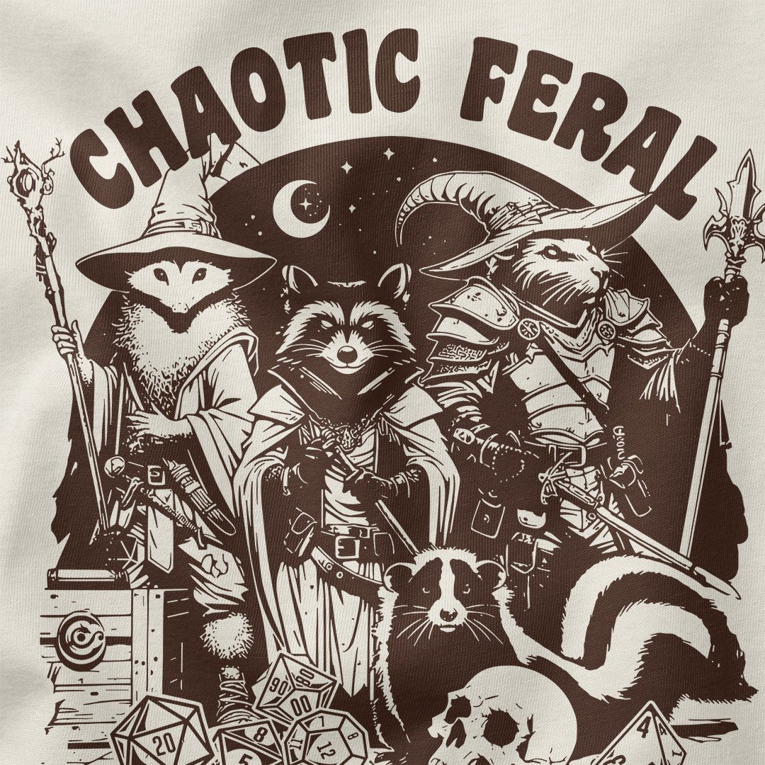 Chaotic Feral T-Shirt - Cardtisan - T-Shirt - Light - S - casual wear - dnd