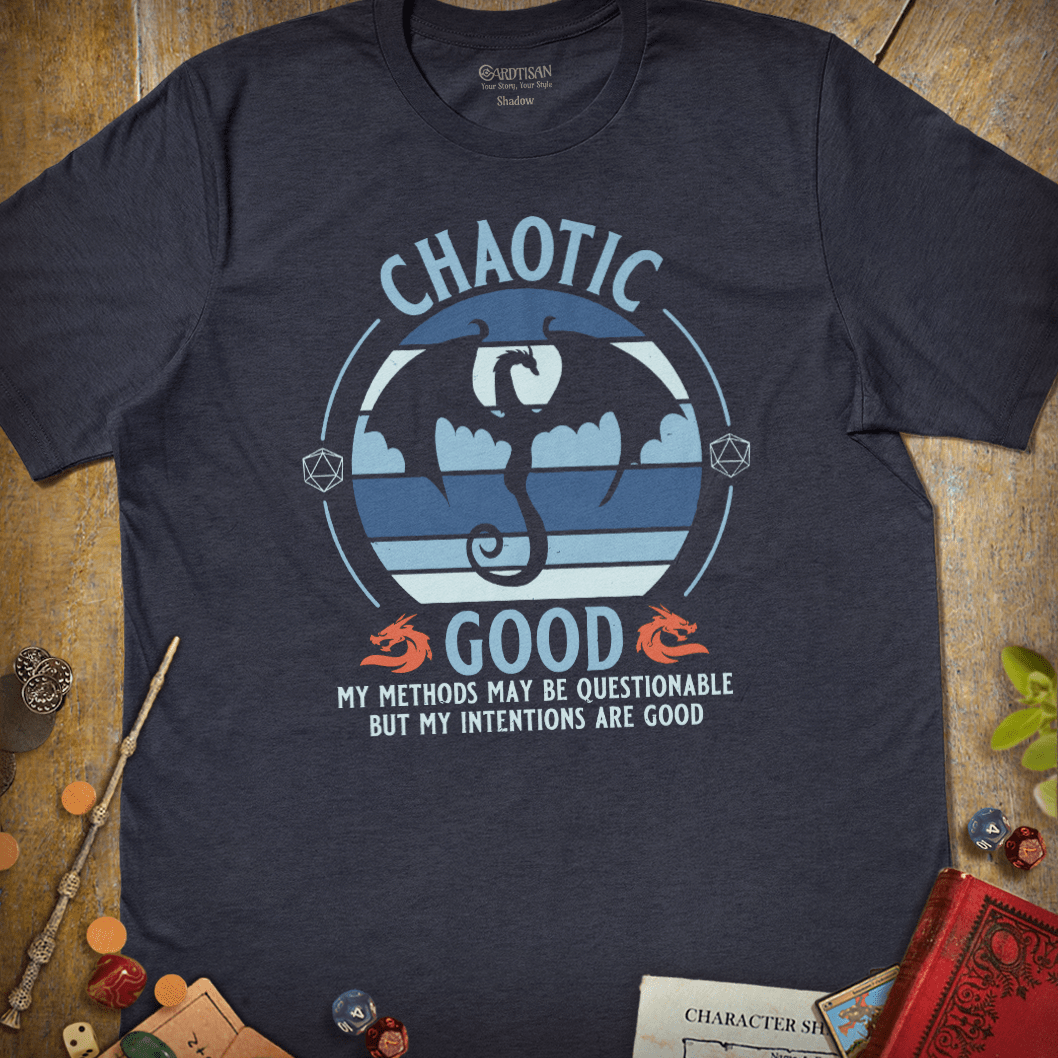 Chaotic Good T-Shirt - Cardtisan - T-Shirt - Abyssal - S - casual wear - dnd