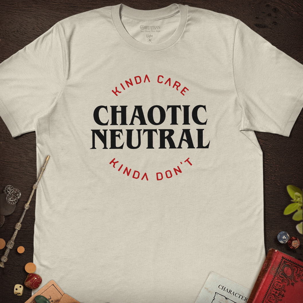 Chaotic Neutral T-Shirt - Cardtisan - T-Shirt - Light - S - casual wear - dnd