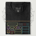 Character Sheet T-Shirt - Cardtisan - T-Shirt - Abyssal - S - casual wear - dnd