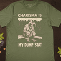 Charisma Dump Stat T-Shirt - Cardtisan - T-Shirt - Sage - S - casual wear - dnd