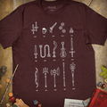 Choose Your Weapon T-Shirt - Cardtisan - T-Shirt - Maroon - S - casual wear - dnd