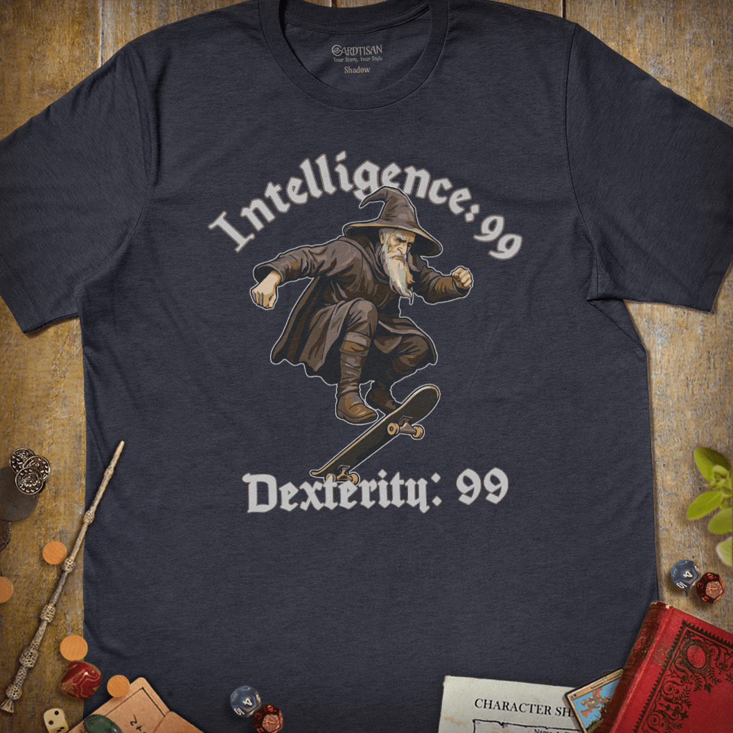 Dexterity 99 T-Shirt - Cardtisan - T-Shirt - Abyssal - S - casual wear - dnd