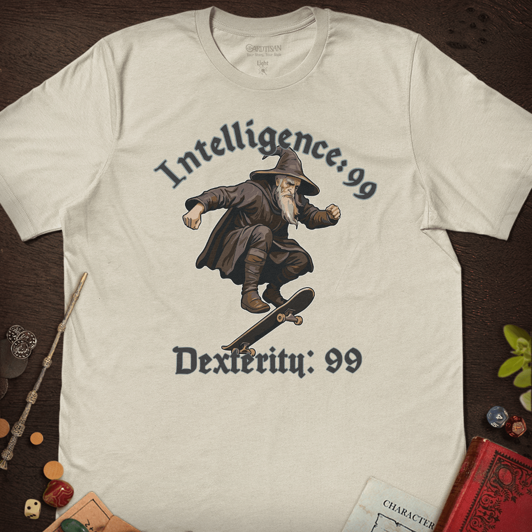 Dexterity 99 T-Shirt - Cardtisan - T-Shirt - Light - S - casual wear - dnd