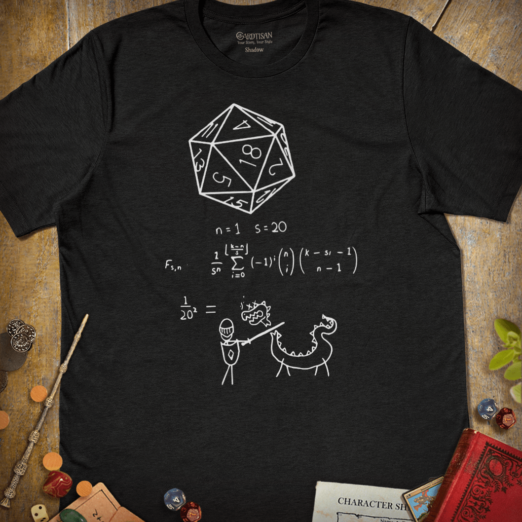 Dice Formula T-Shirt - Cardtisan - T-Shirt - Dark - S - casual wear - dice