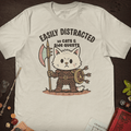 Distracted Cat T-Shirt - Cardtisan - T-Shirt - Light - S - casual wear - dnd