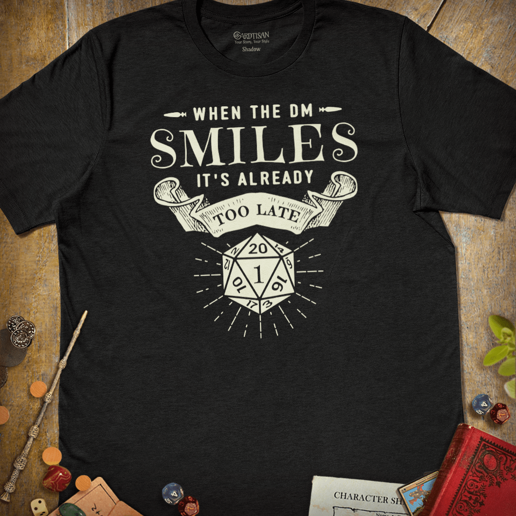 DM Smile T-Shirt - Cardtisan - T-Shirt - Dark - S - casual wear - dm